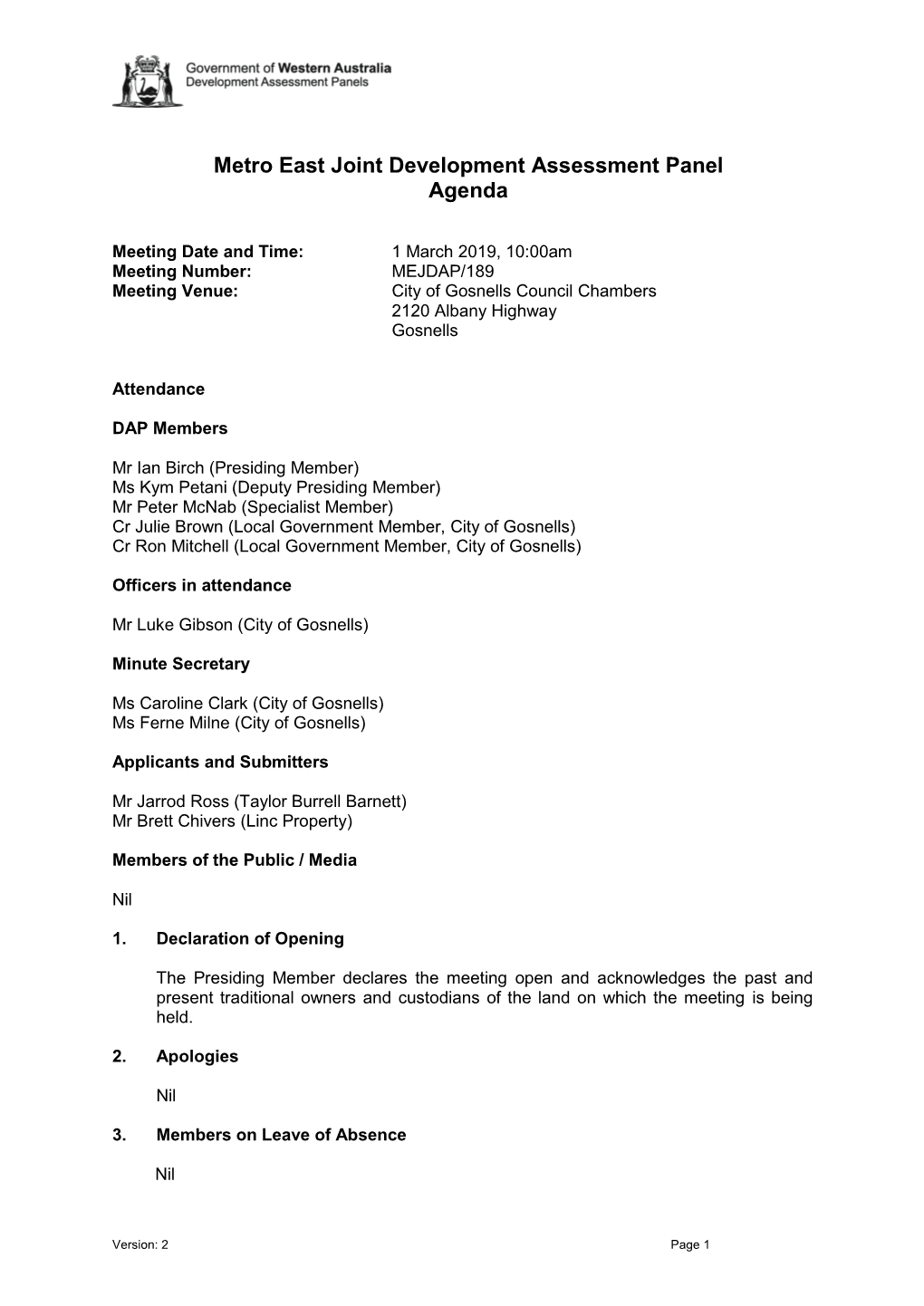 Meeting Agenda Template