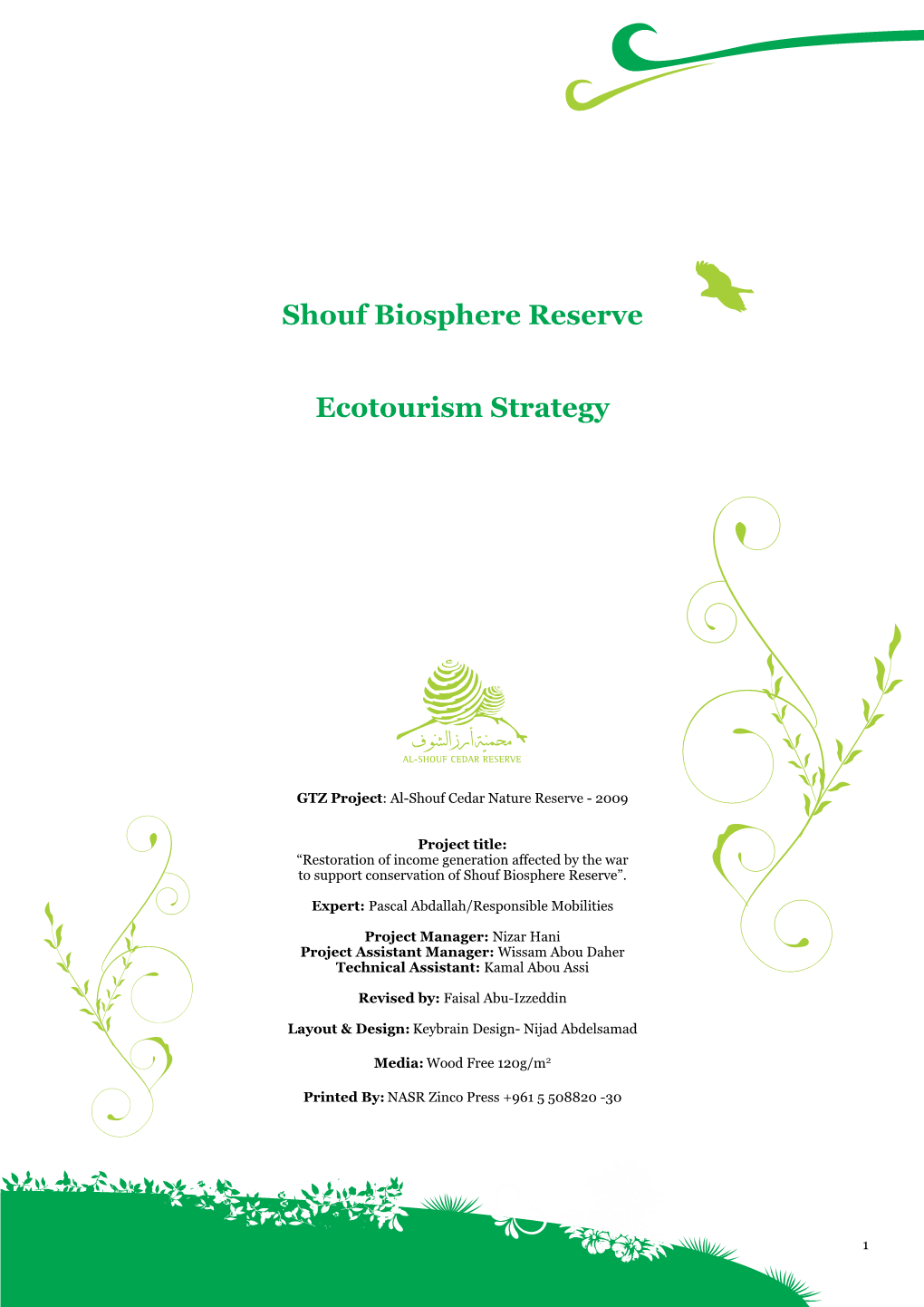 Shouf Biosphere Reserve Ecotourism Strategy