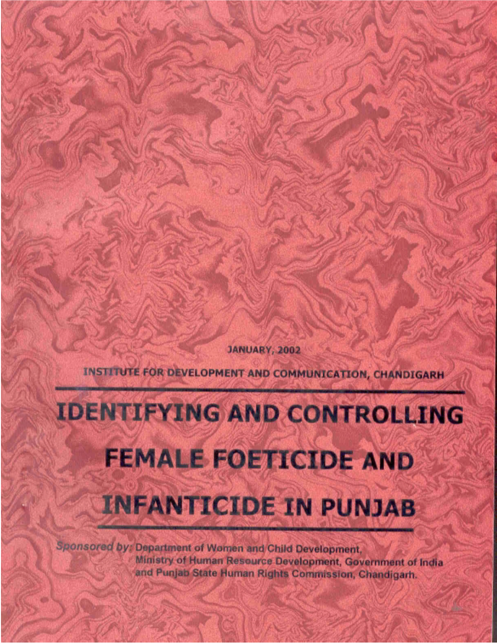 Identifying and Controlling Female Foeticide and Infanticide in Punjab