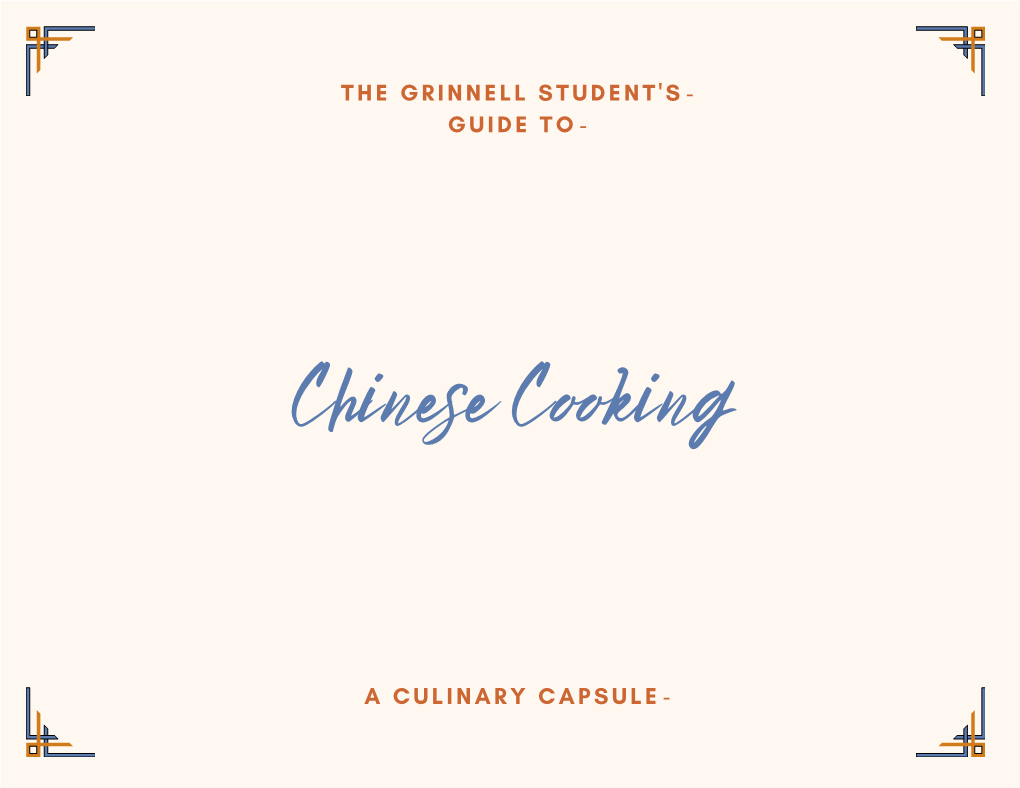 A Grinnell Student's Guide to Chinese Cooking (Pdf)