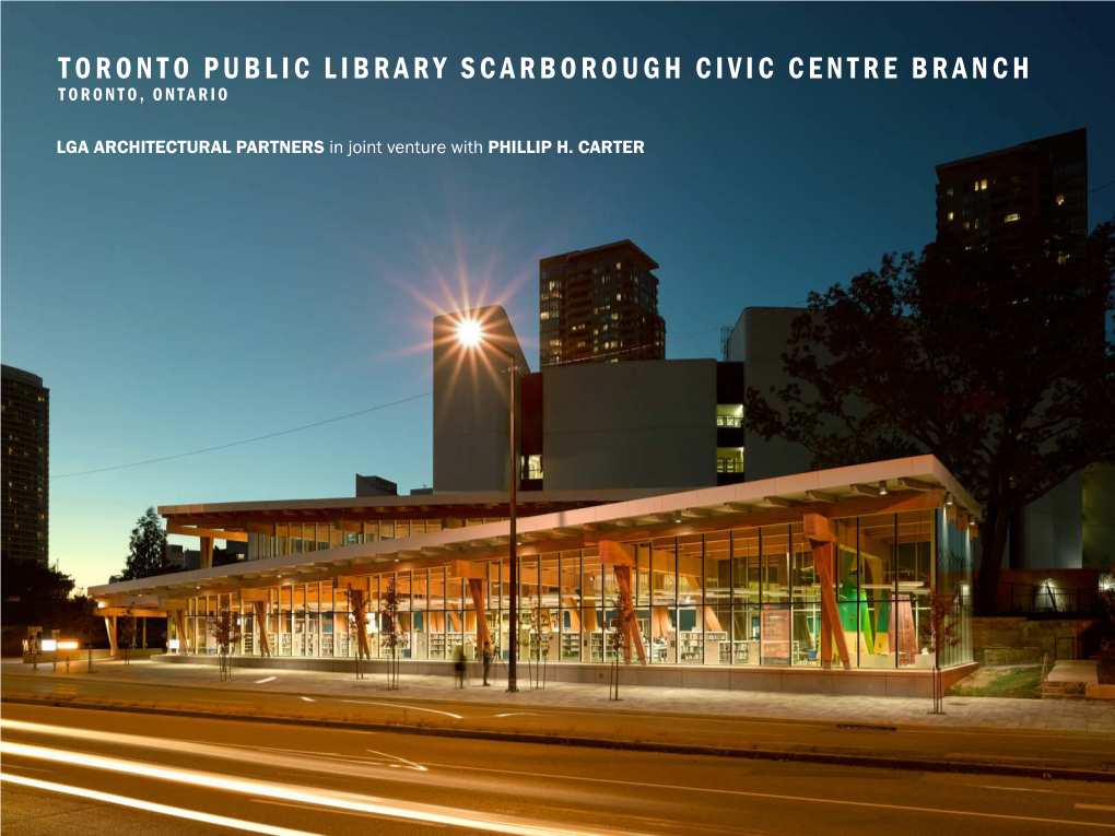 TORONTO PUBLIC LIBRARY SCARBOROUGH CIVIC CENTRE BRANCH TORONTO, Ontario