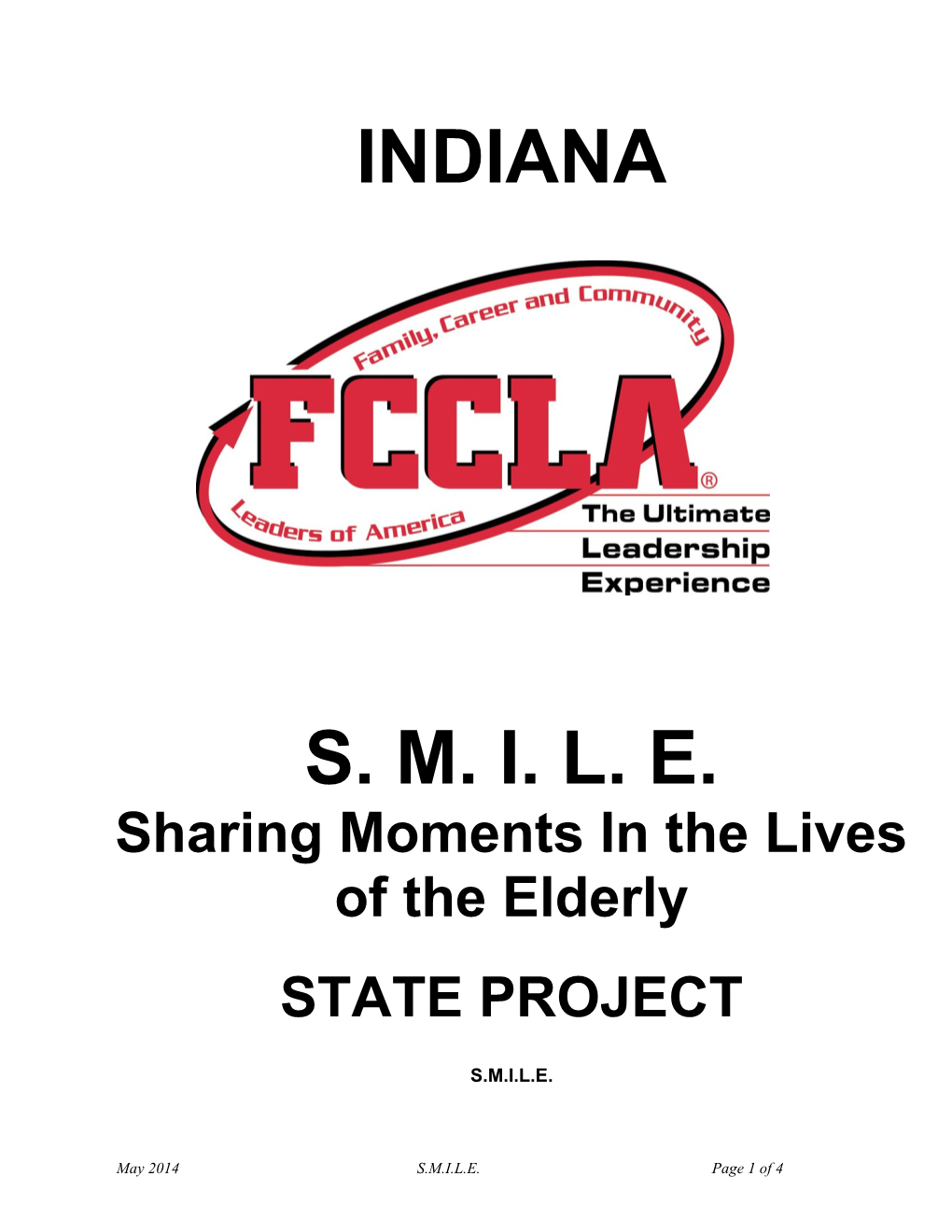 Indiana FCCLA State Project