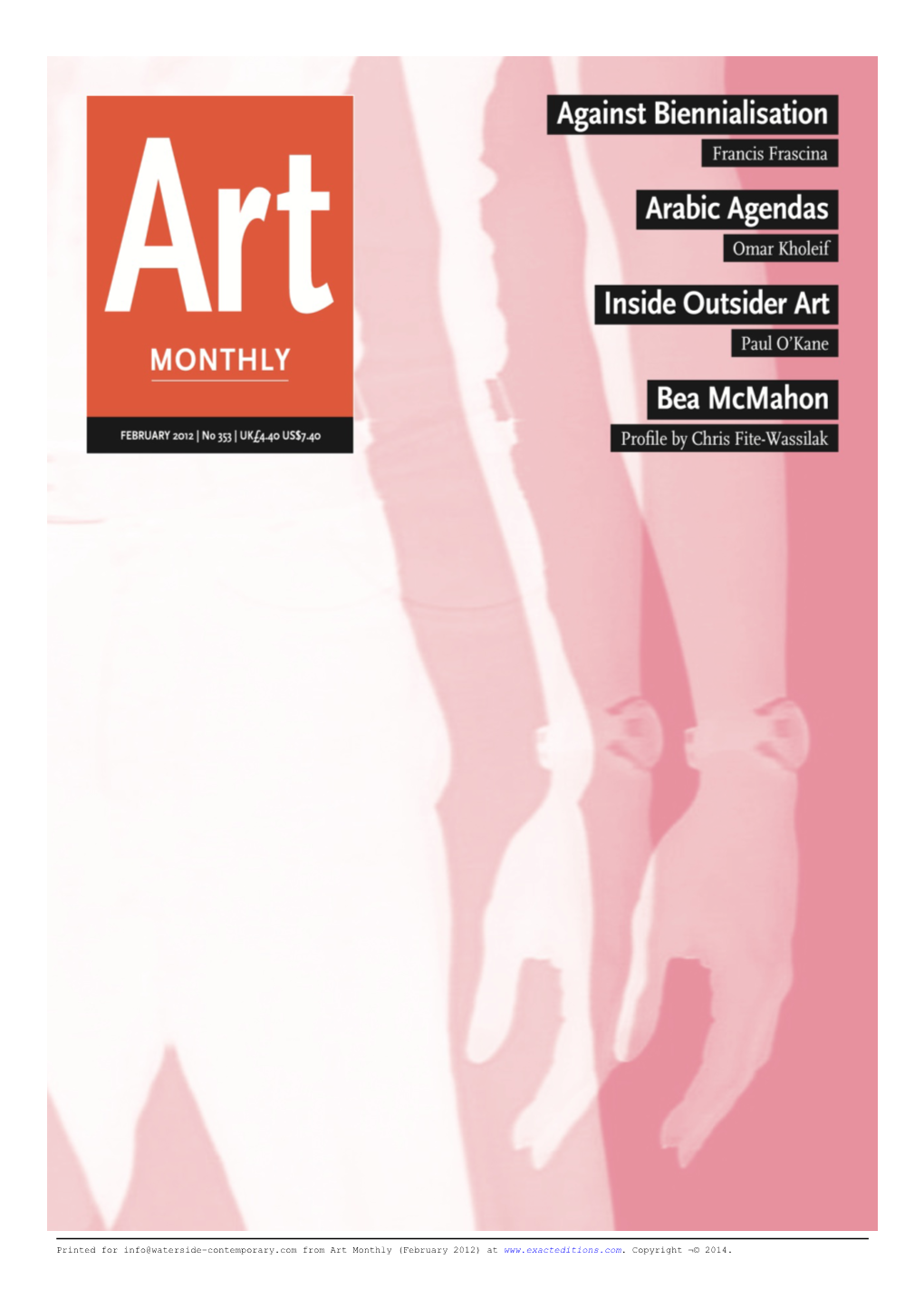 Performance Matters, Review by Morgan Quaintance, Art Monthly