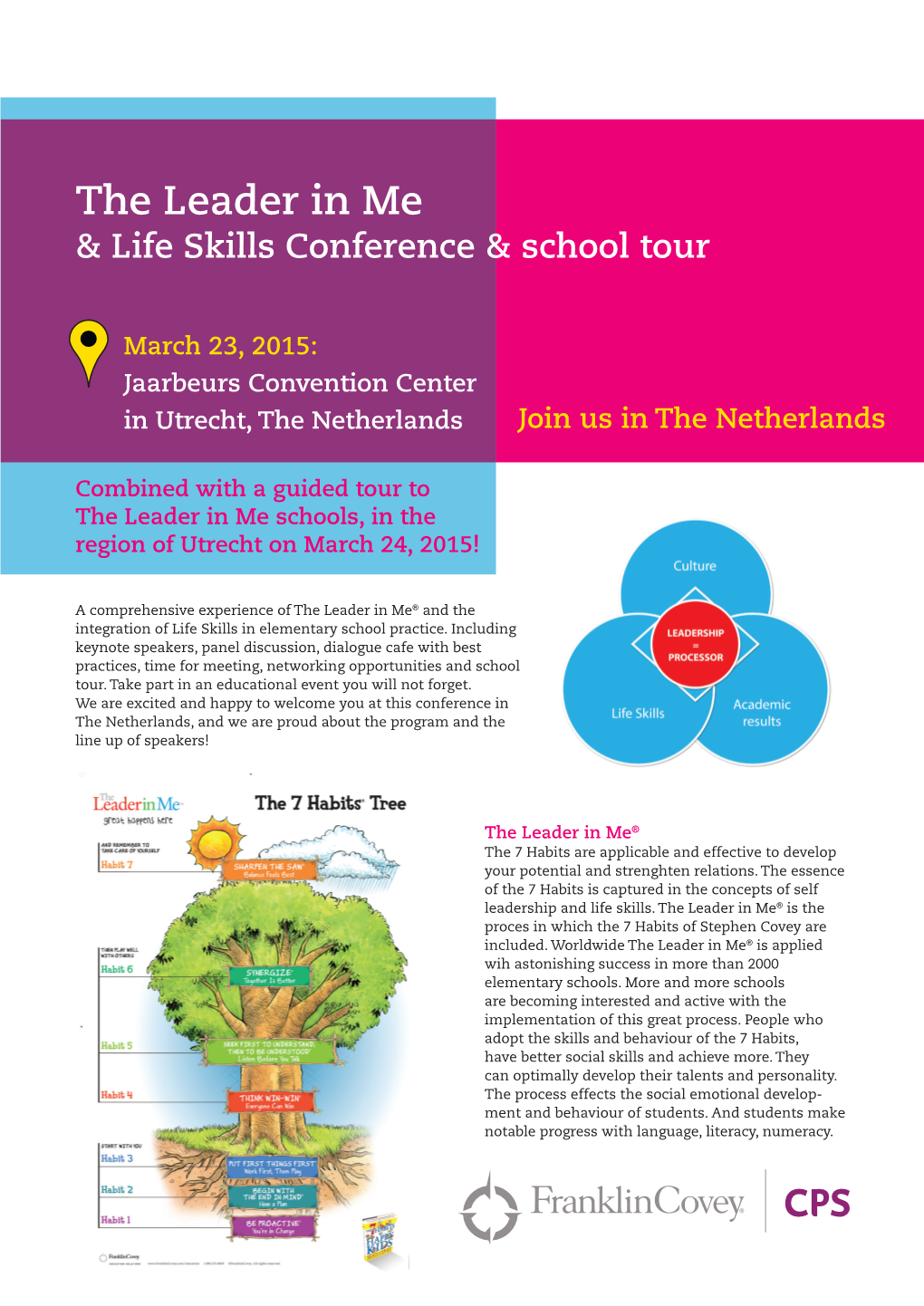 The Leader in Me & Life Skills Conference & School Tour
