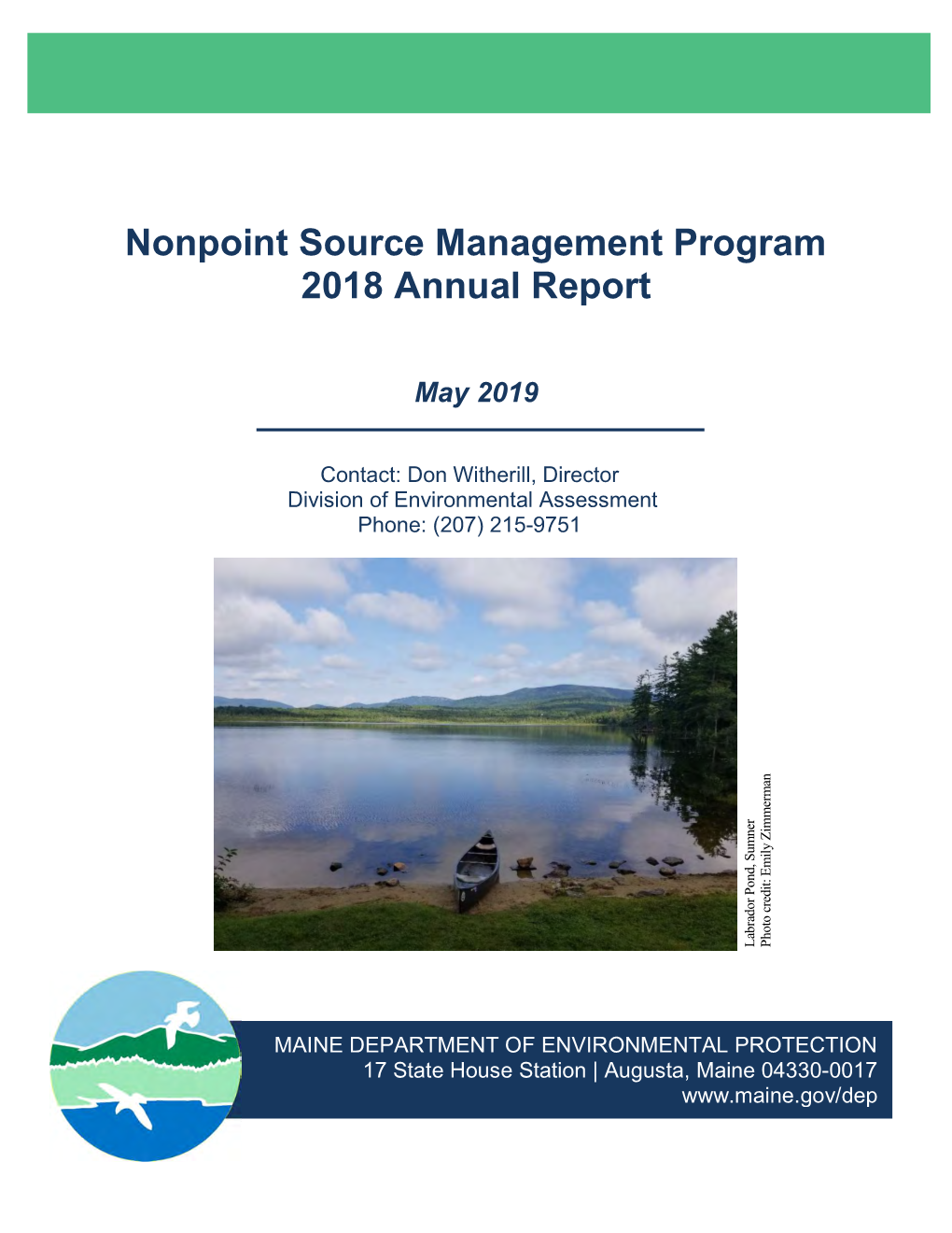 Nonpoint Source Management Program 2018 Annual Report