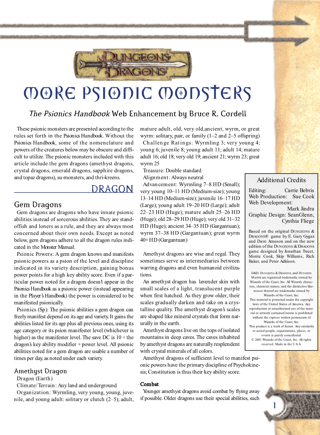 More Psionic Monsters