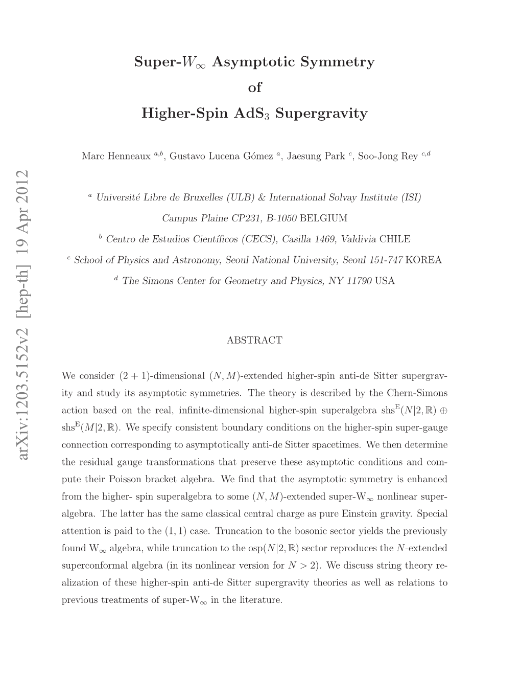 Super-W∞ Asymptotic Symmetry of Higher-Spin Ads3 Supergravity