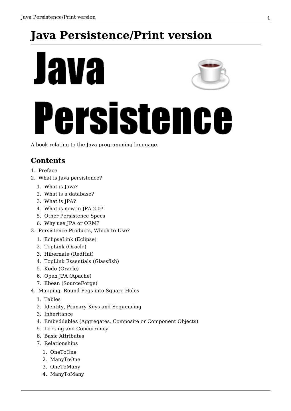 What Is Java Persistence? 1