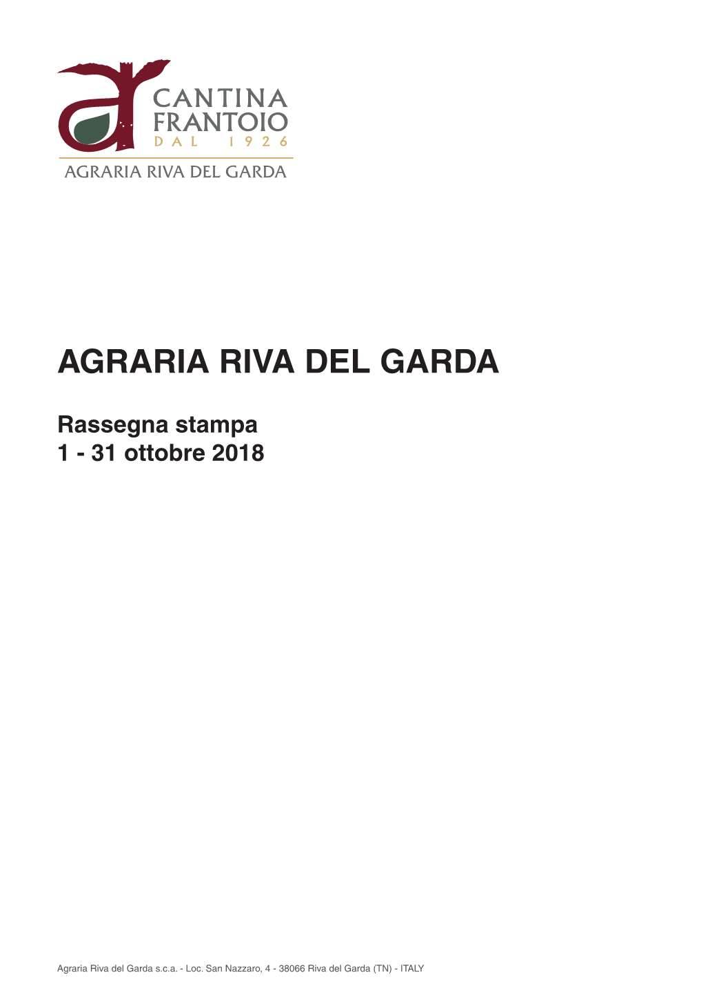 Agraria Riva Del Garda