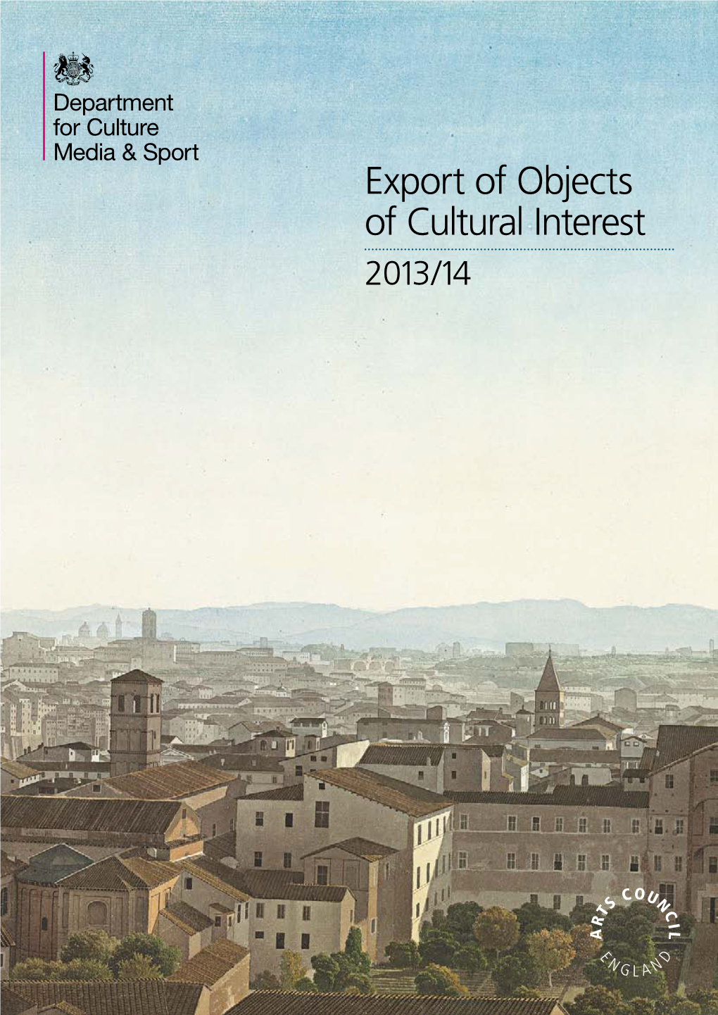 Export of Objects of Cultural Interest 2013/14