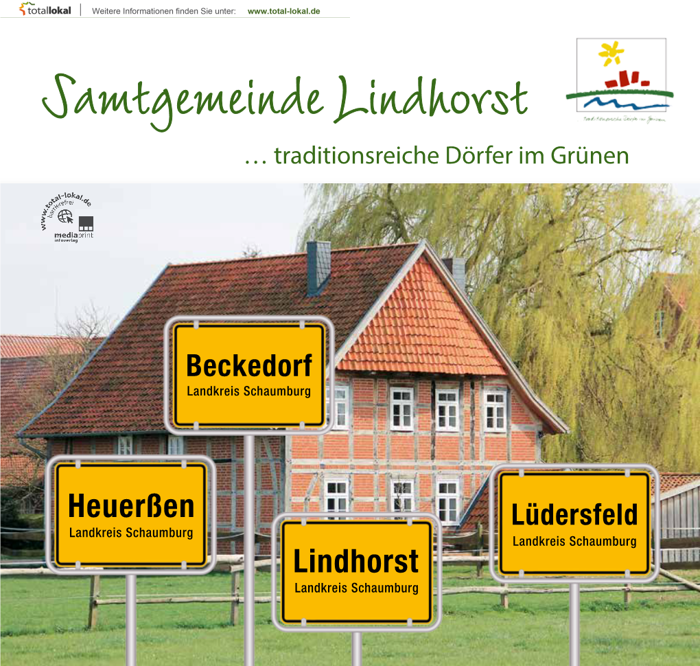 Samtgemeinde Lindhorst … Traditionsreiche Dörfer Im Grünen