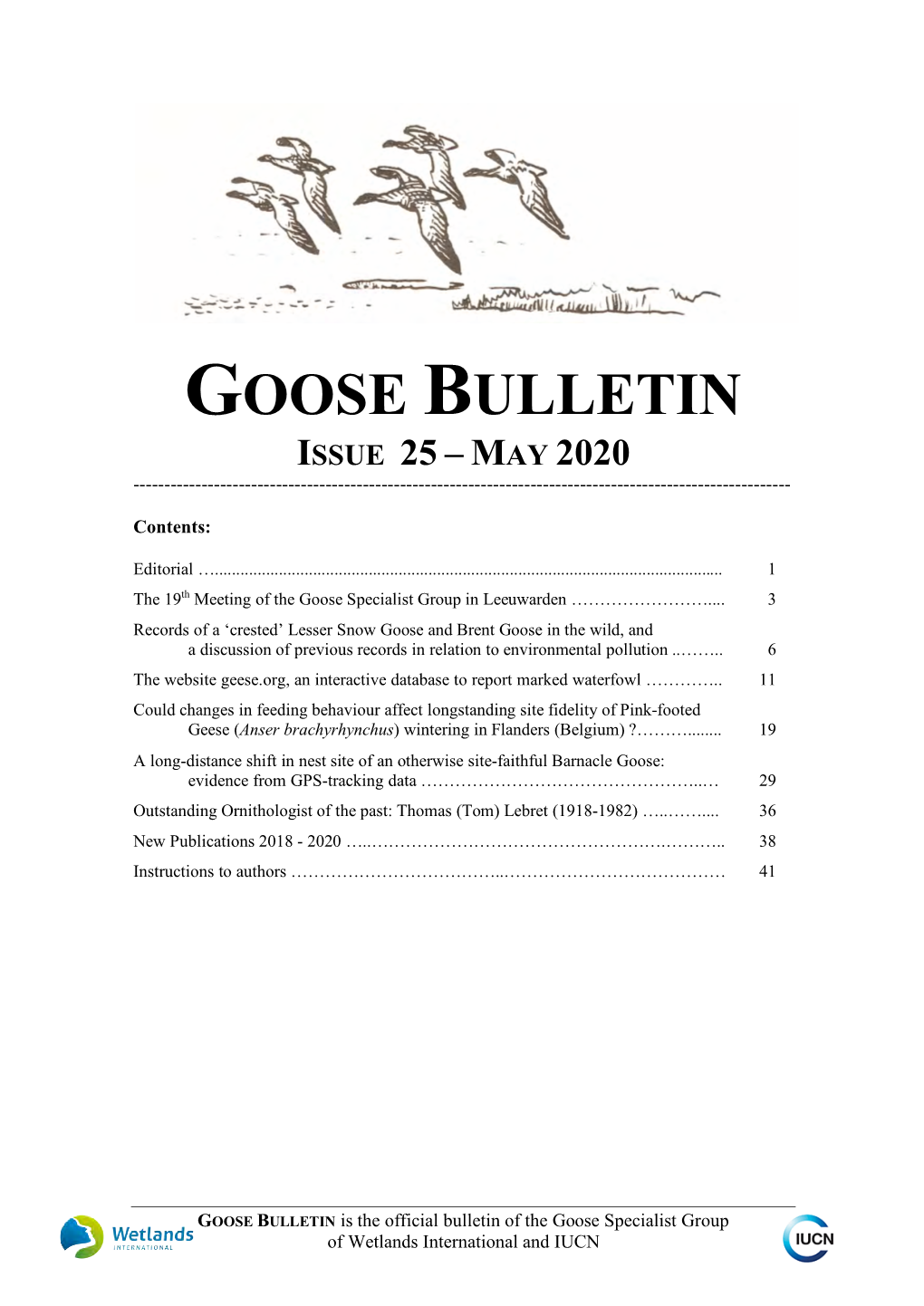 Goose Bulletin 25