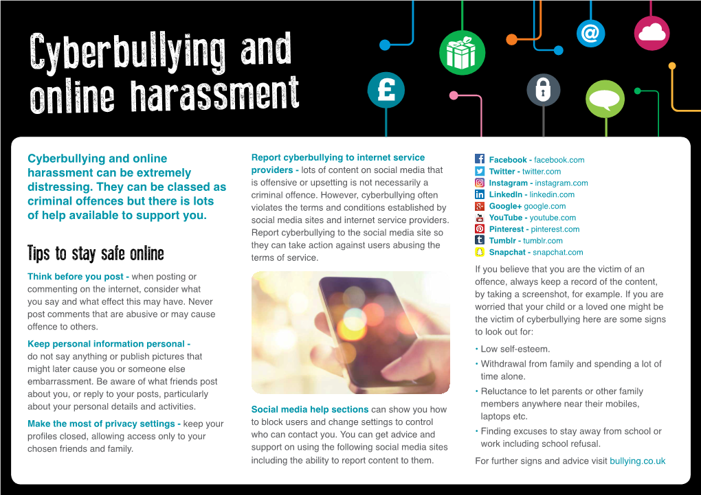 Cyberbullying Advice Sheet Adults