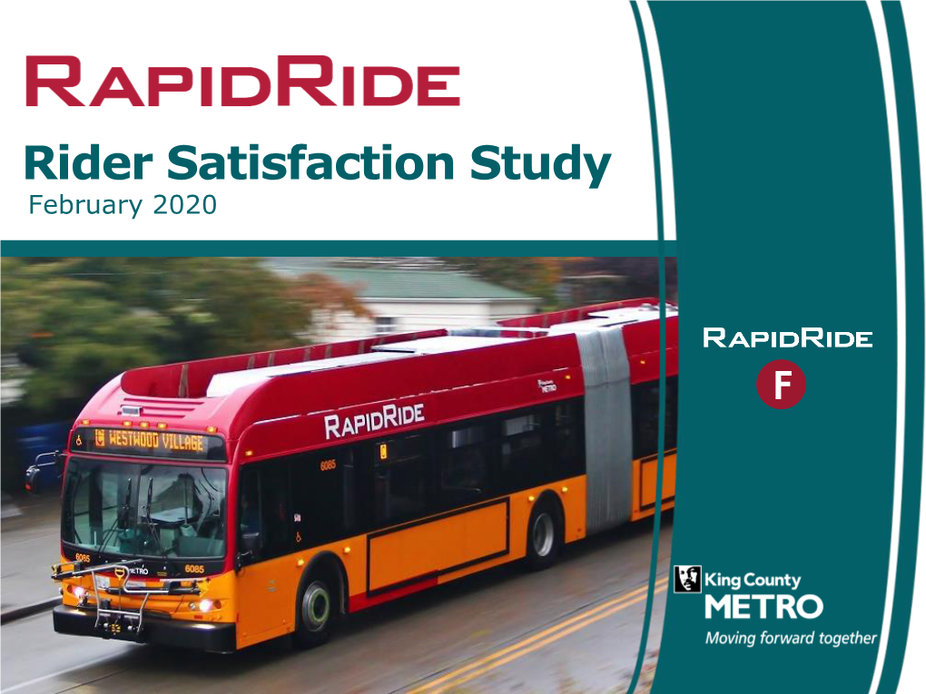 Rapidride F Line Customer Satisfaction Report