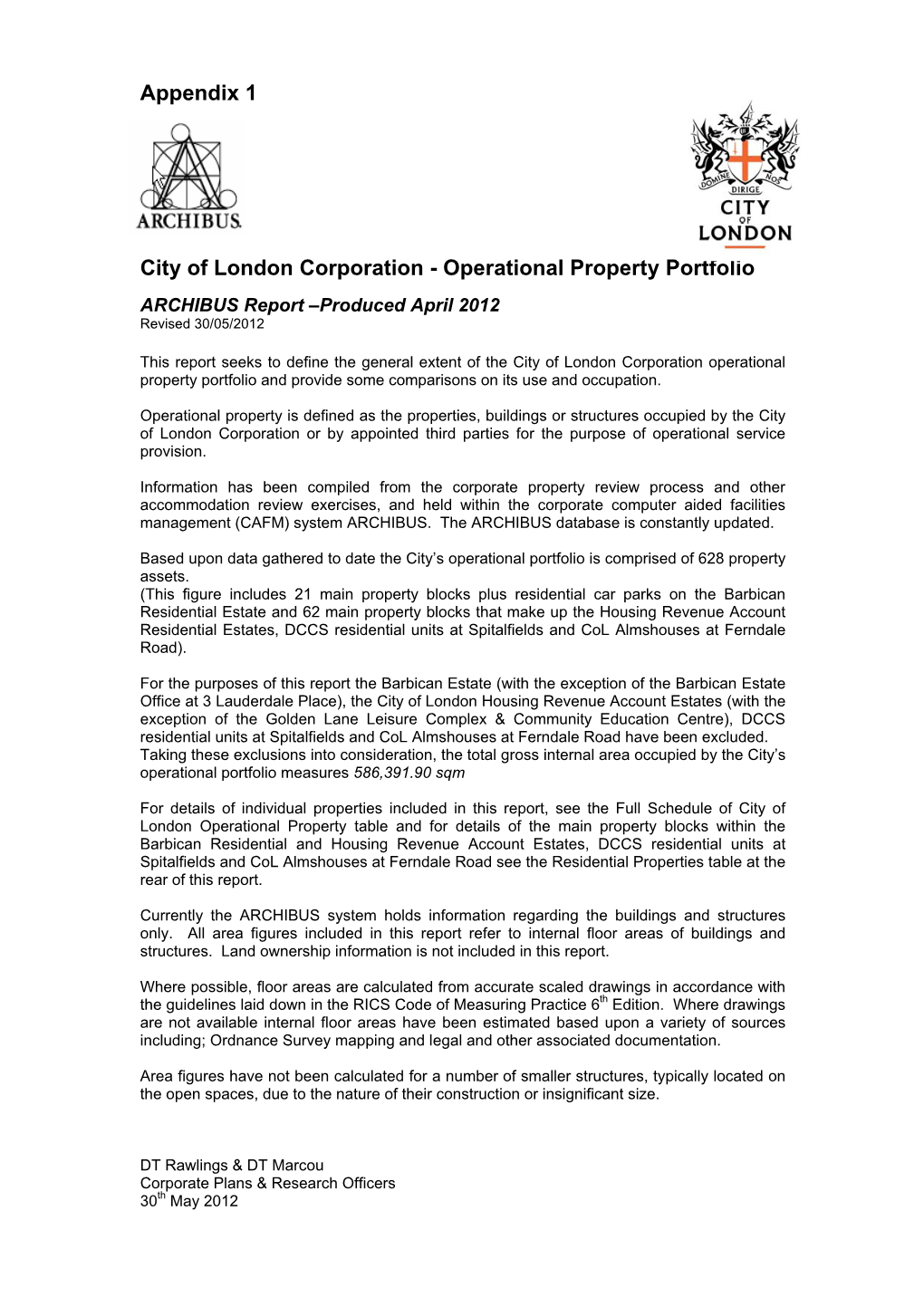 Appendix 1 Operational Property Portfolio Report.Pdf