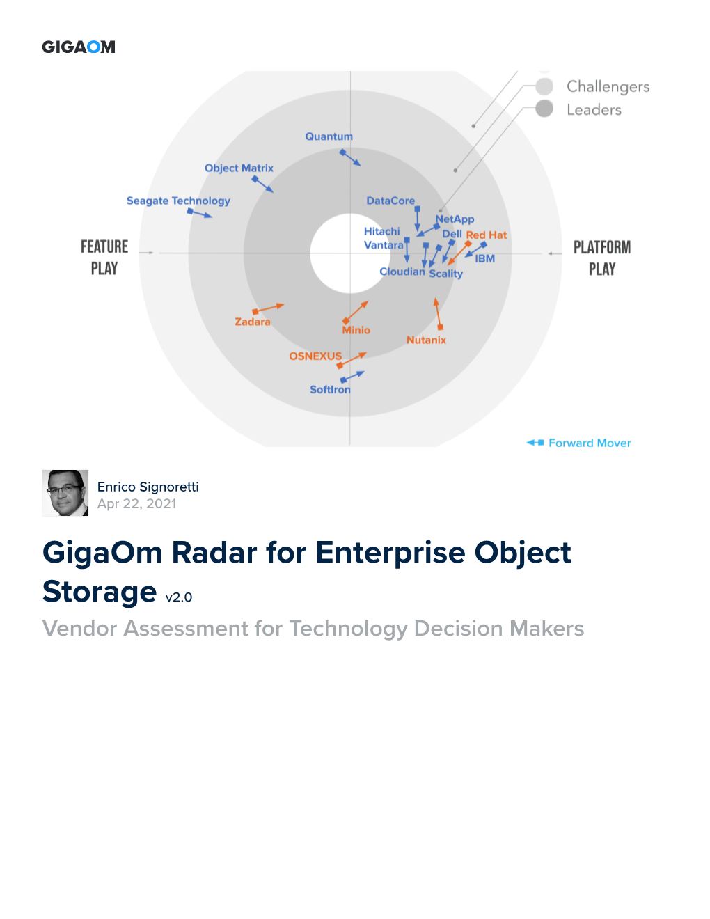 Gigaom Radar for Enterprise Object Storage V2.0 2 1