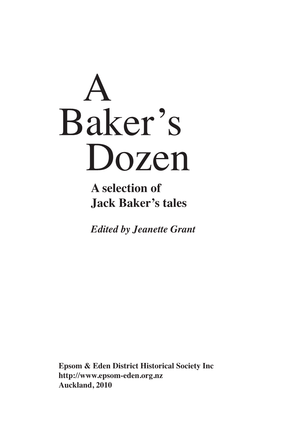 Dozen a Baker's