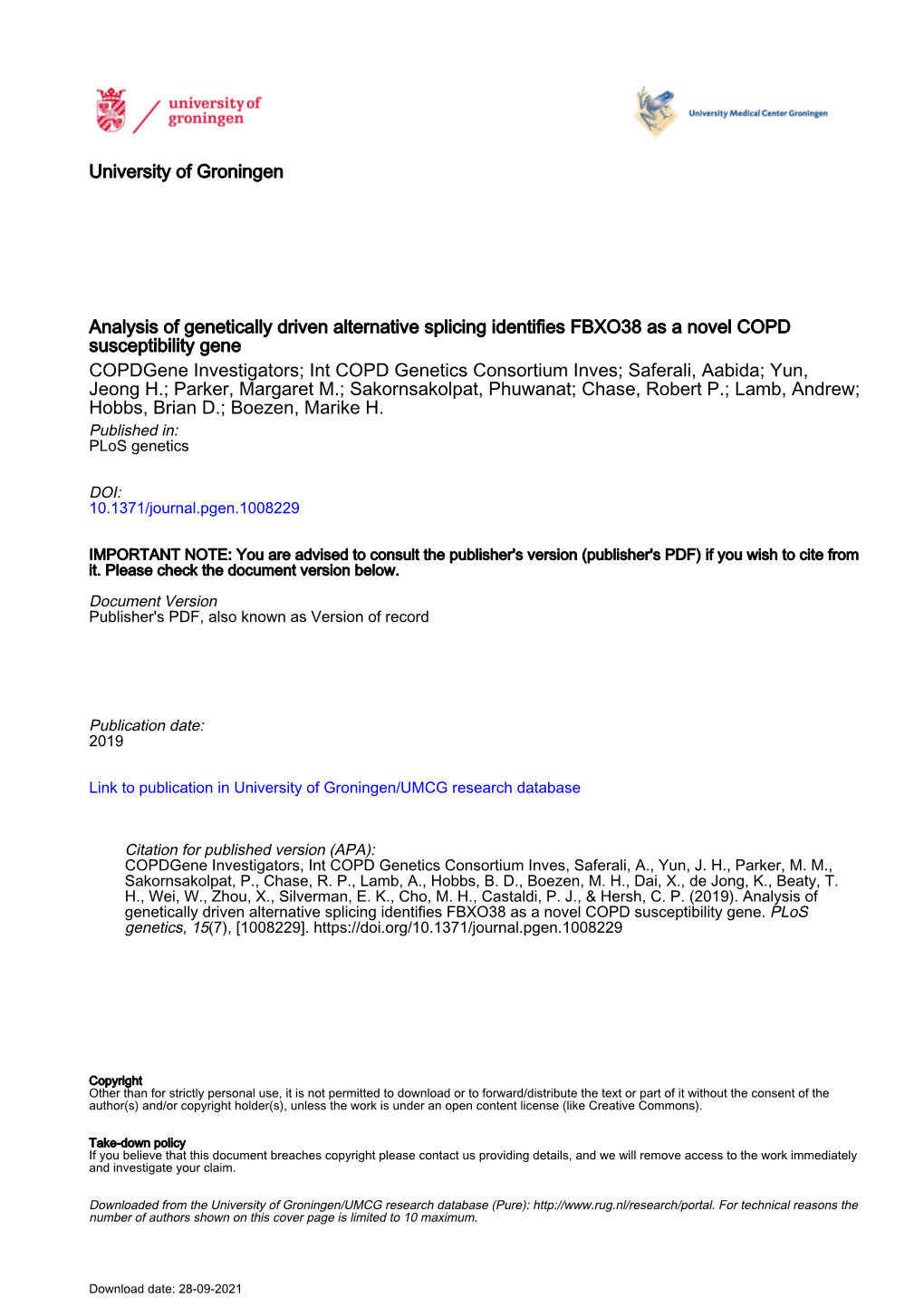 Analysis of Genetically Driven Alternative Splicing Identifies