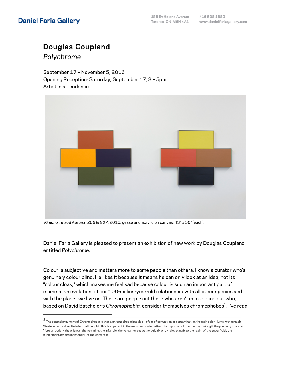 Douglas Coupland Polychrome