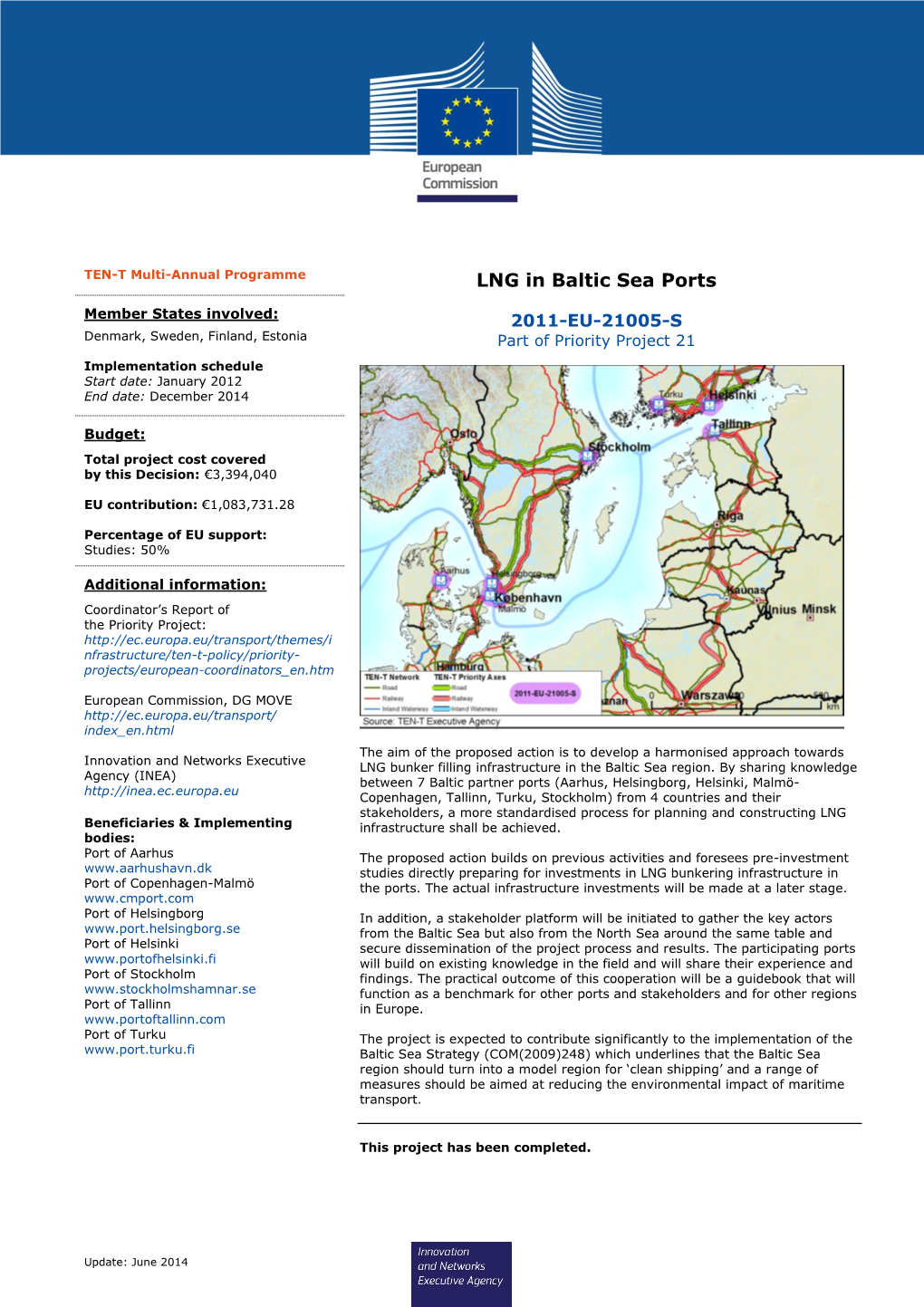 LNG in Baltic Sea Ports