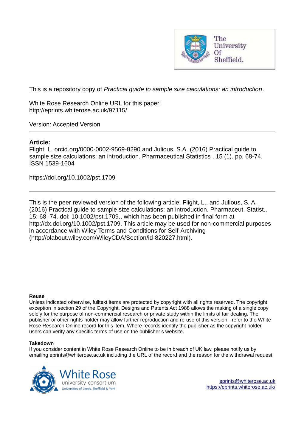 Practical Guide to Sample Size Calculations: an Introduction