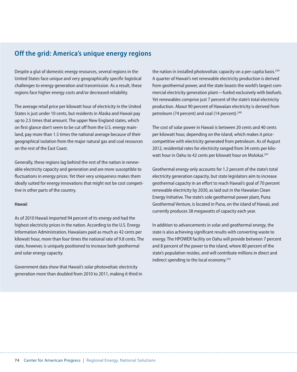 Off the Grid: America's Unique Energy Regions