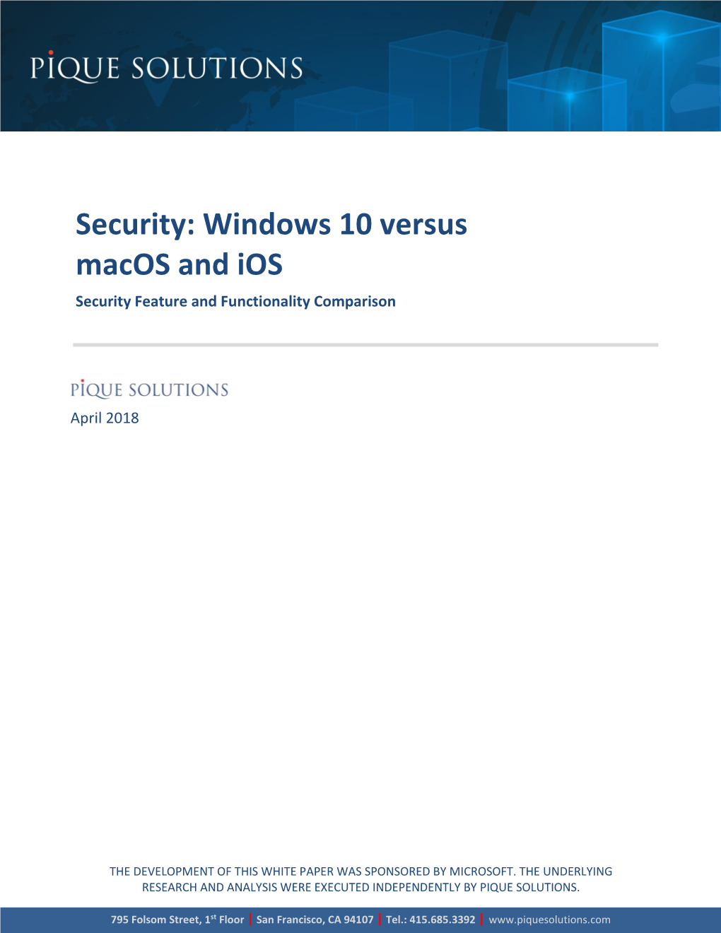 Security of Windows 10 Vs. Macos And