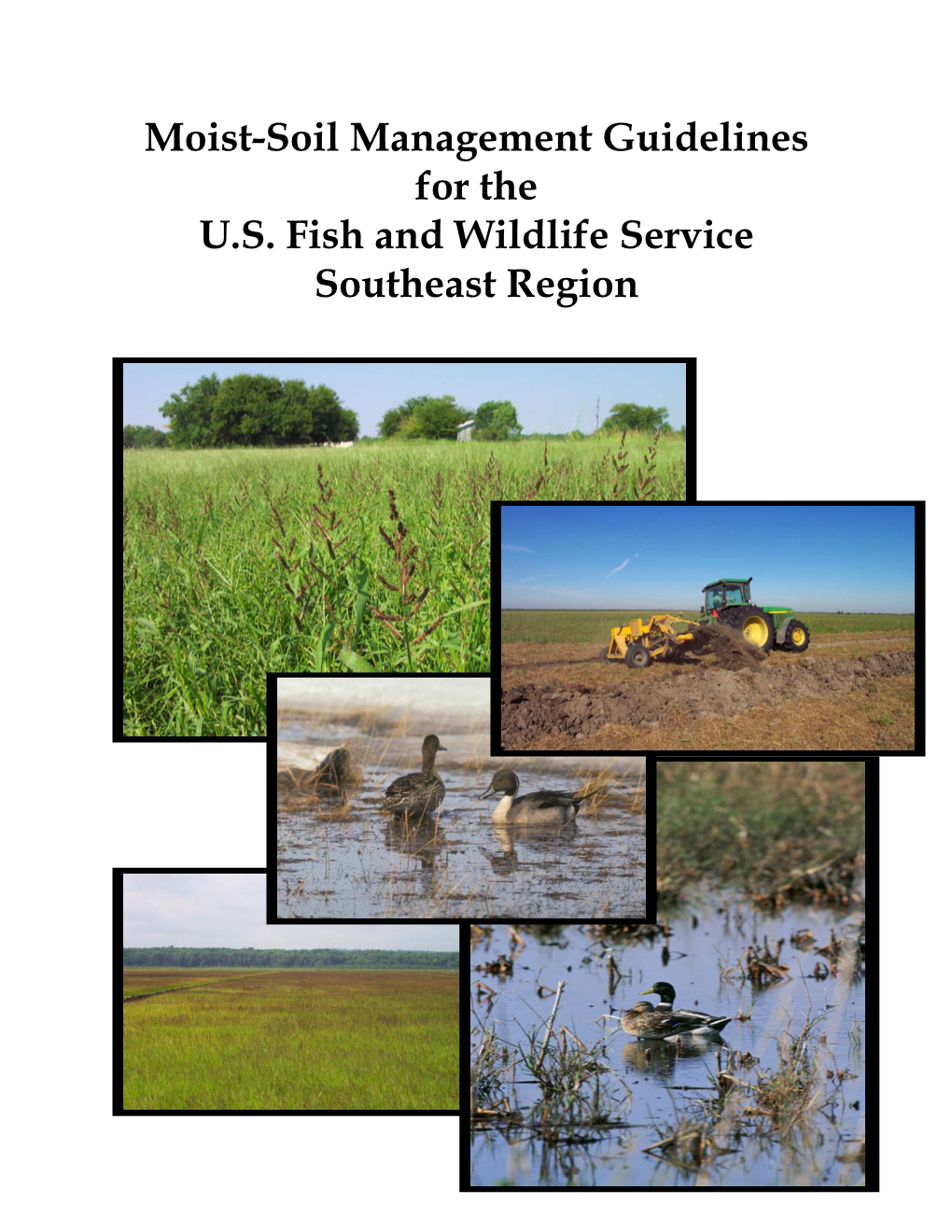 Moist-Soil Management Guidelines for the U.S