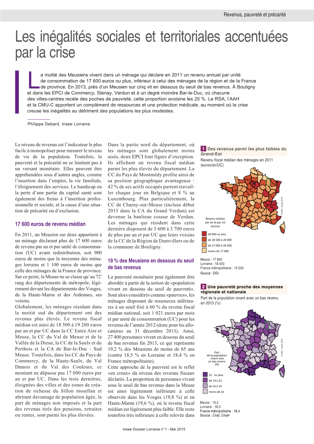 Les Inégalités Sociales Et Territoriales Accentuées Par La Crise