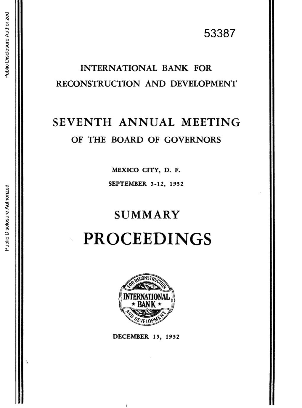 World Bank Document