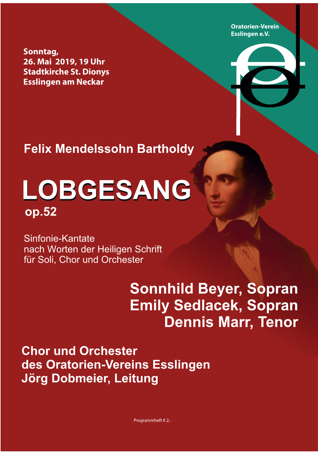 LOBGESANG Op.52 Sinfonie-Kantate Nach Worten Der Heiligen Schrift Für Soli, Chor Und Orchester