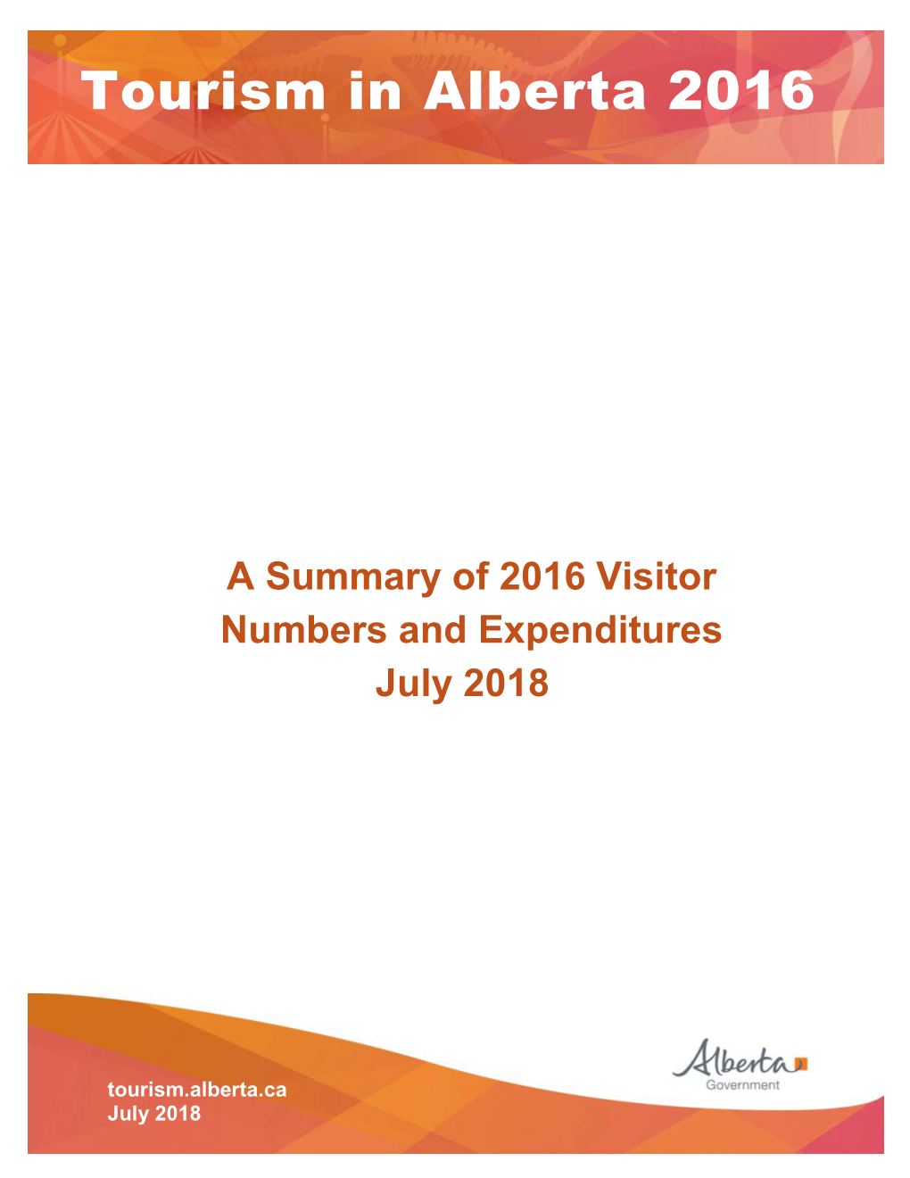 Tourism in Alberta 2016