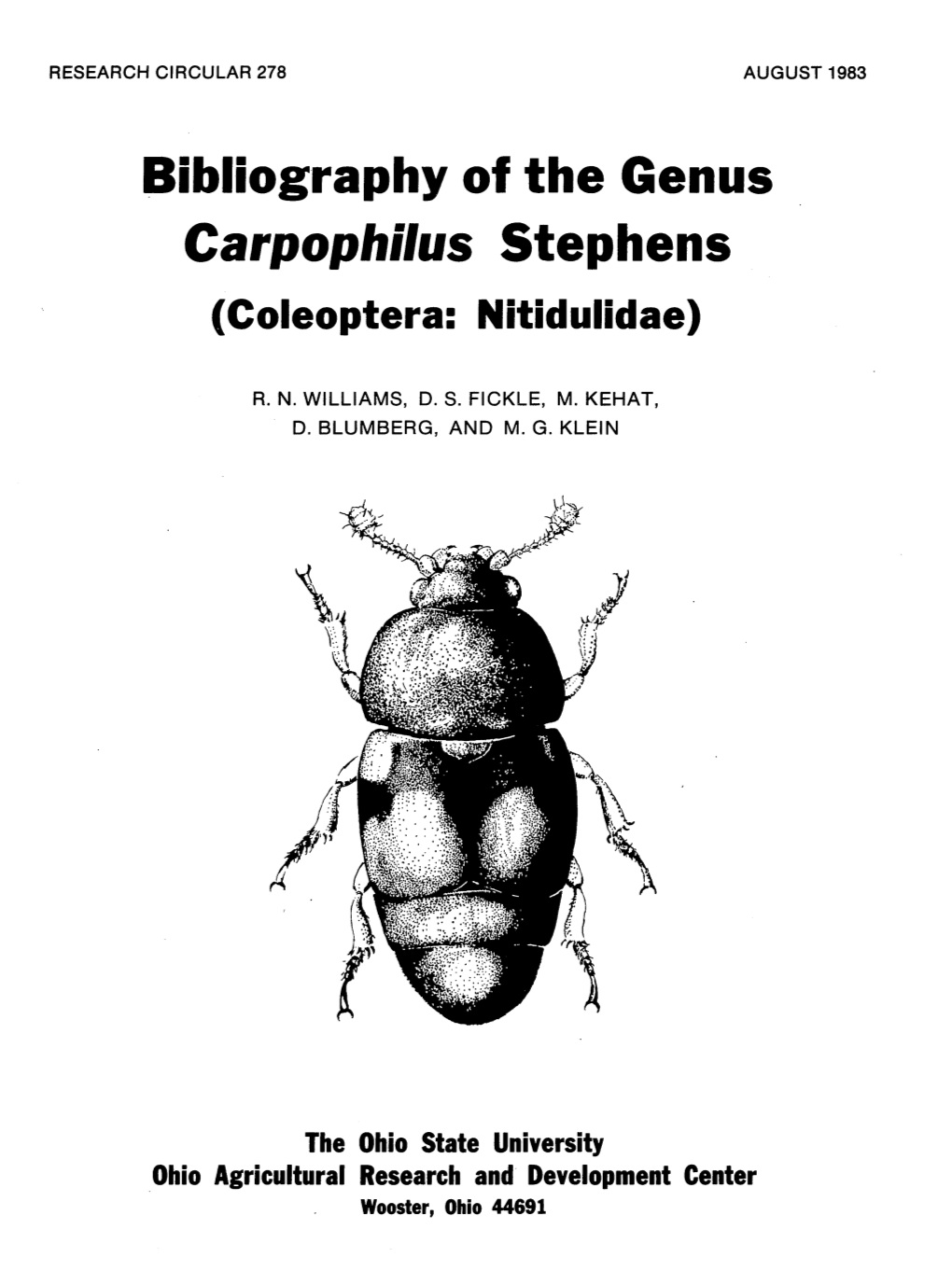 Carpophhus Stephens ( Coleoptera: Nitidulidae)
