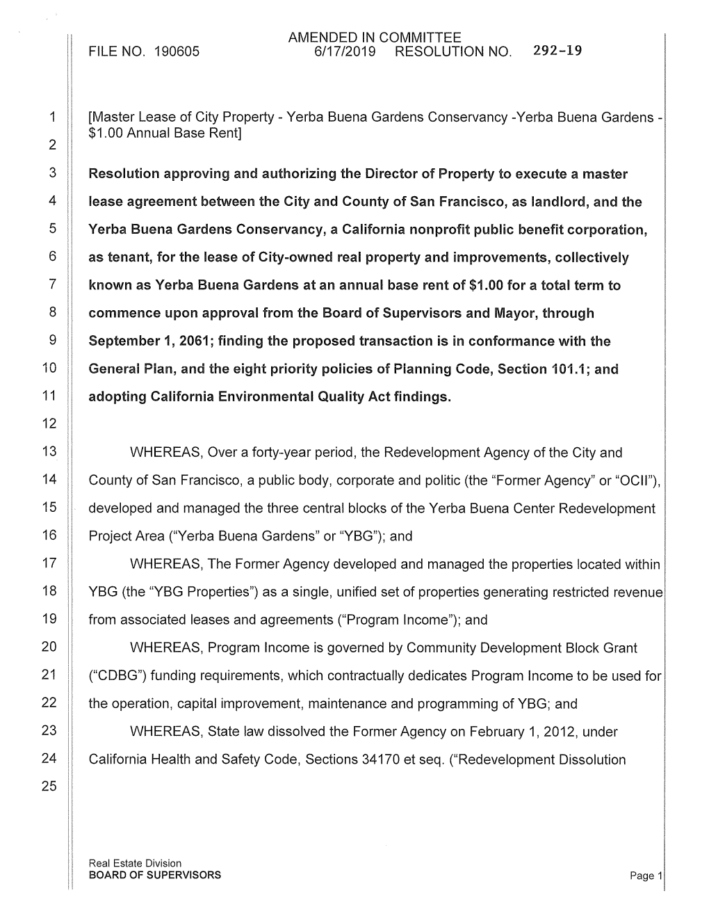 5 8 Resolution Approving and Authorizing the Director of Property