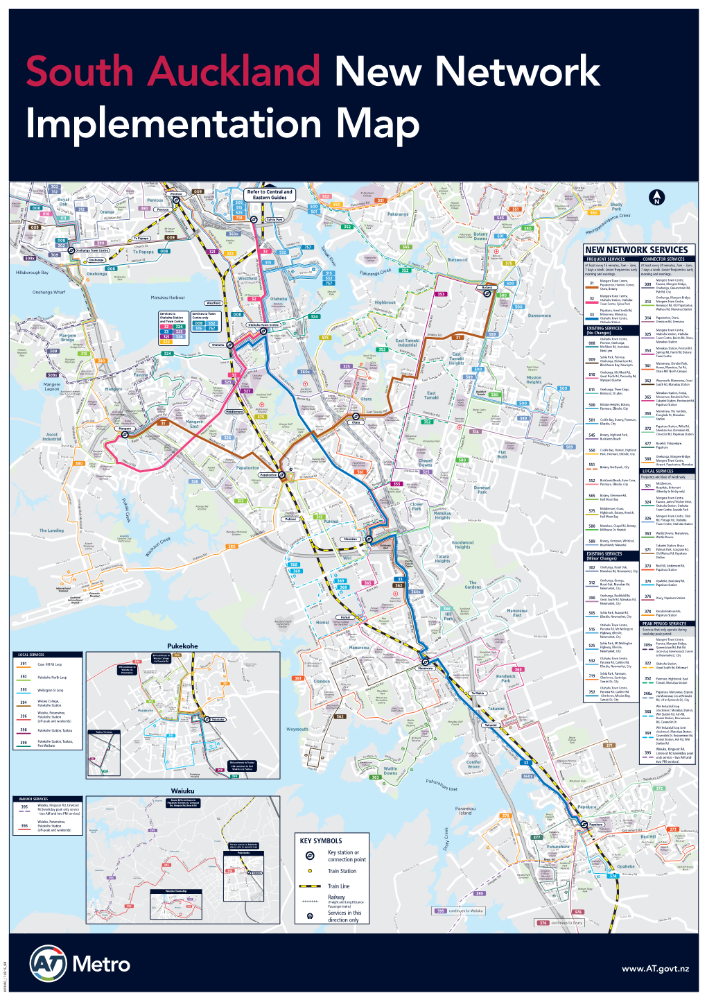 New Bus Route Map for South Auckland