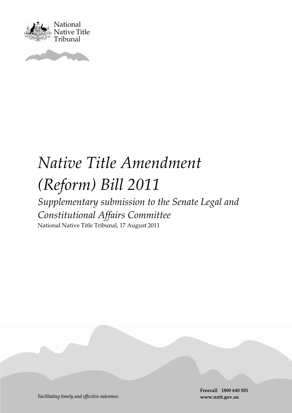 Native Title Amendment (Reform) Bill 2011