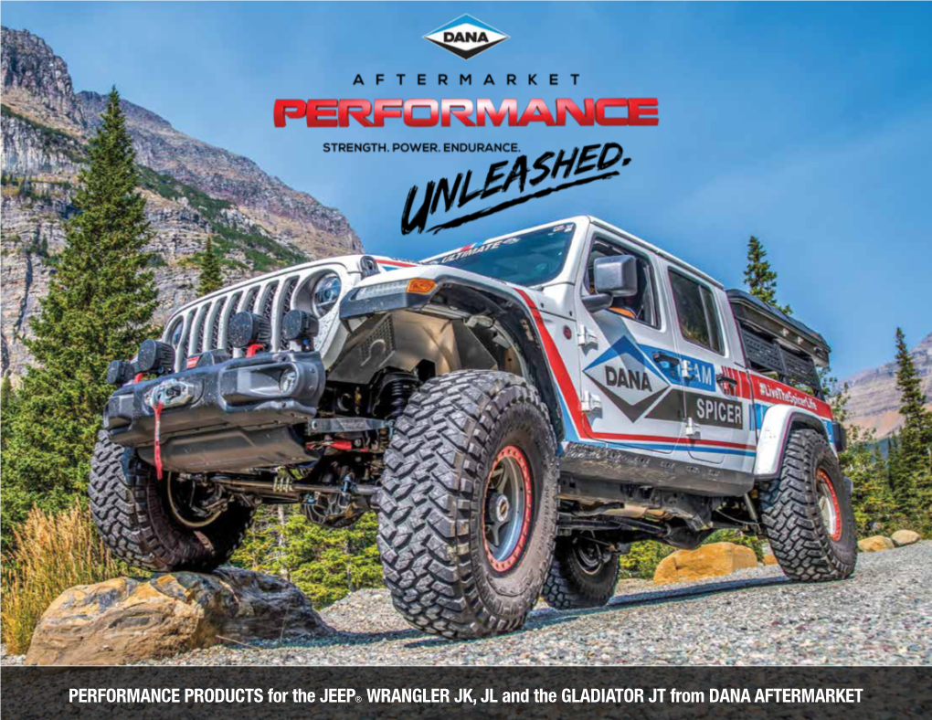 Performance Products for the Jeep Wrangler JK, JL and the Gladiator JT