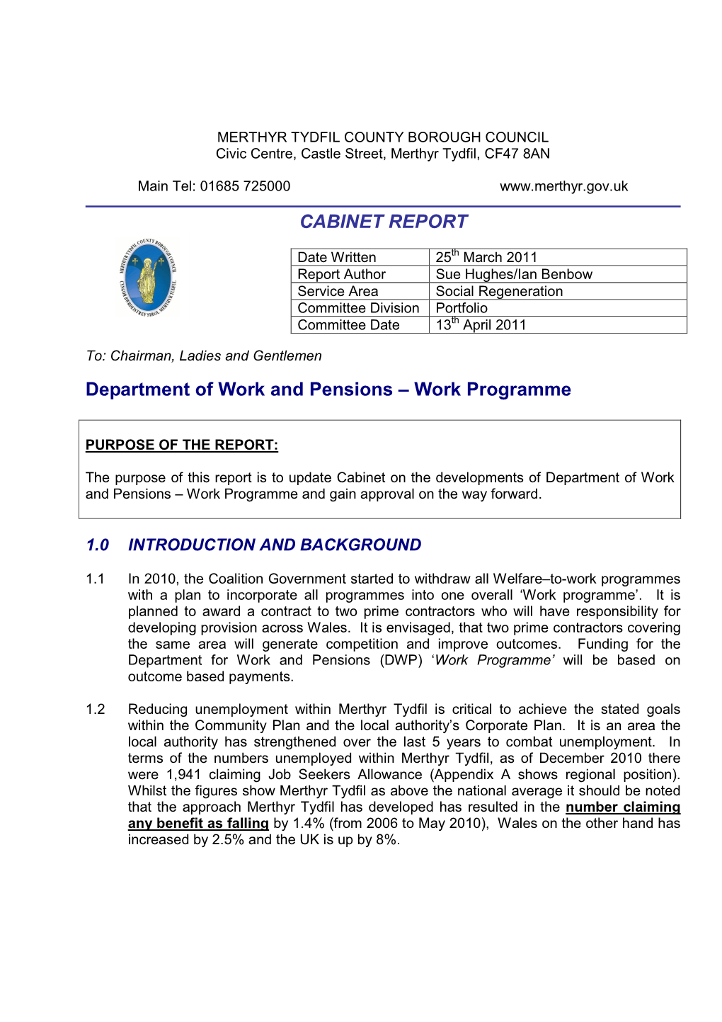 Work Programme