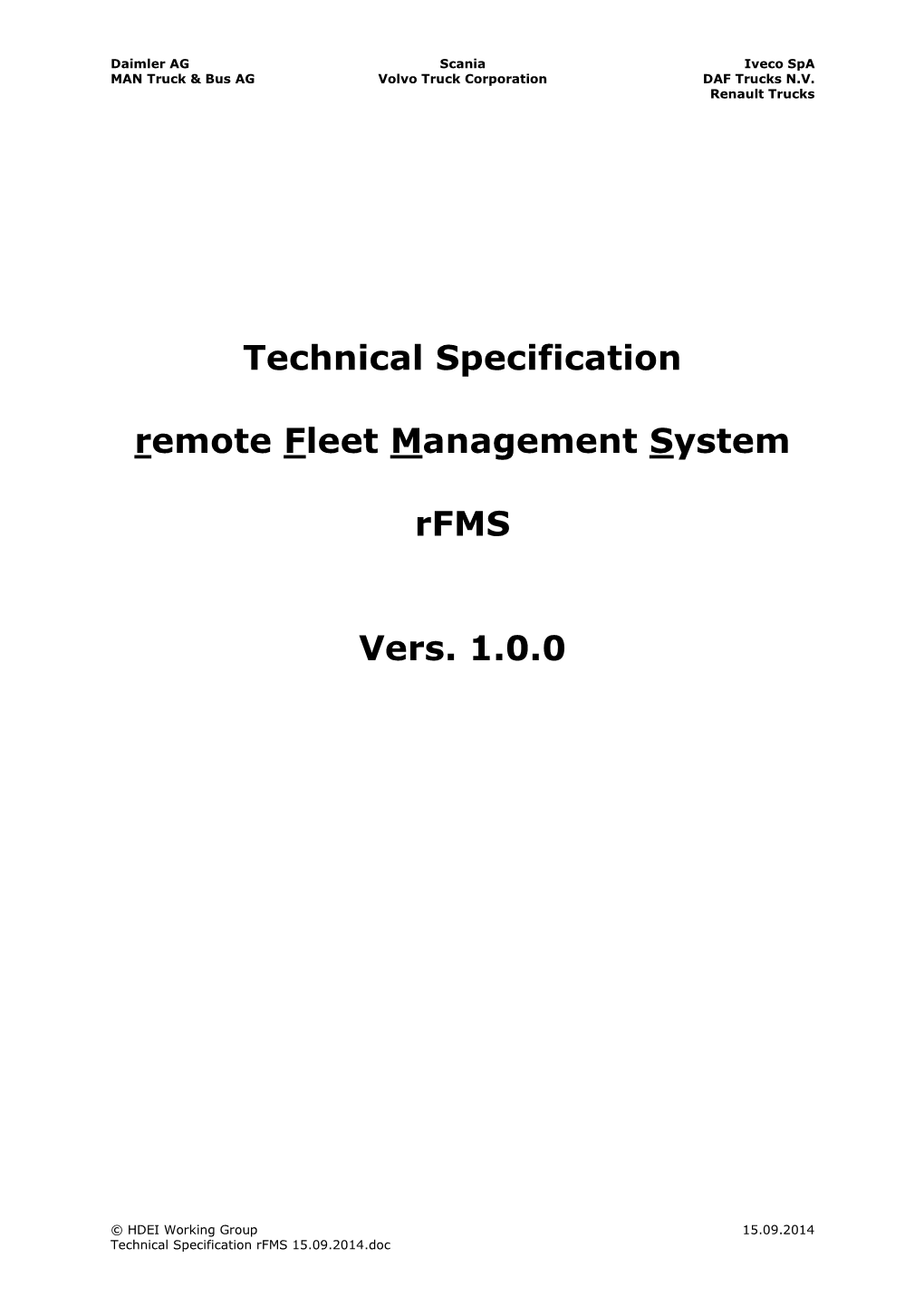 Technical Description FMWS