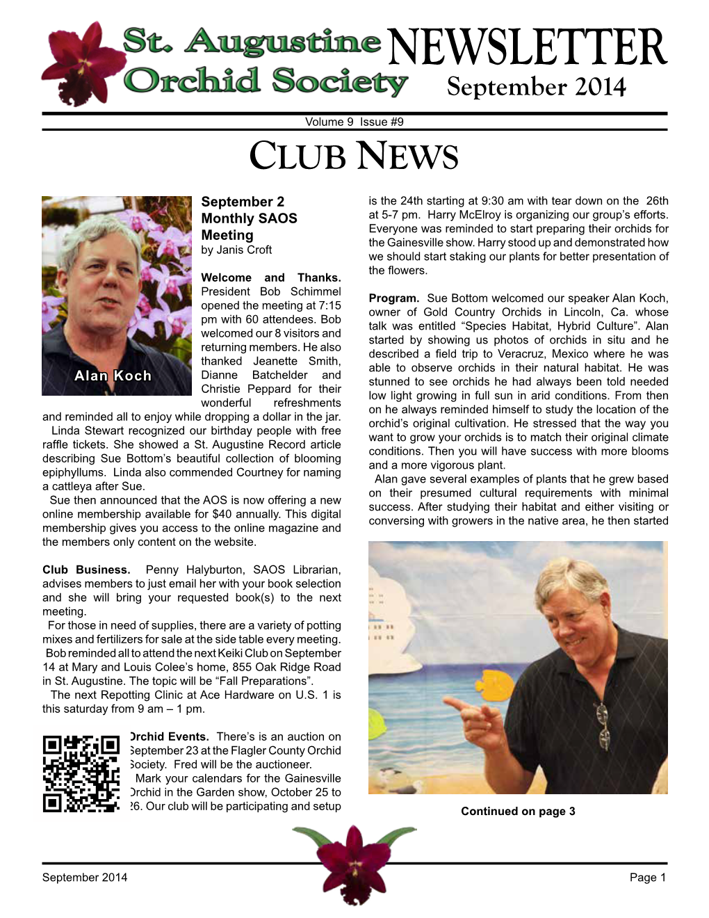 NEWSLETTER September 2014