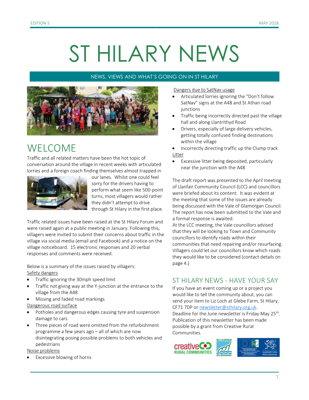 St Hilary News