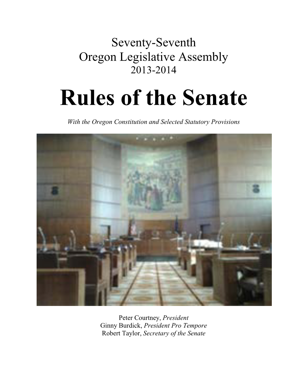 Rules of the Senate