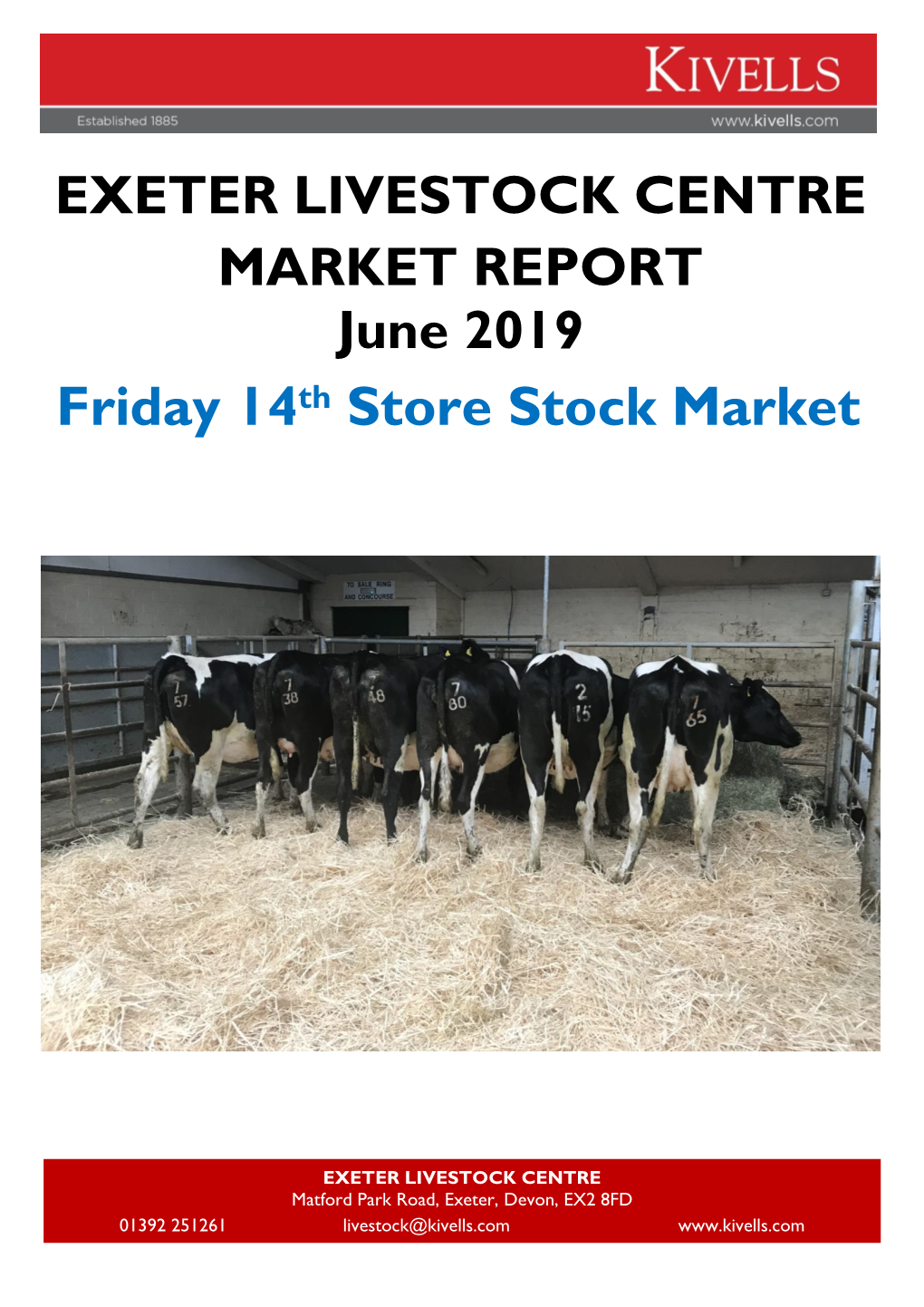 CATTLE & STIRKS– 10AM Auctioneer: Simon Alford 07789 980203