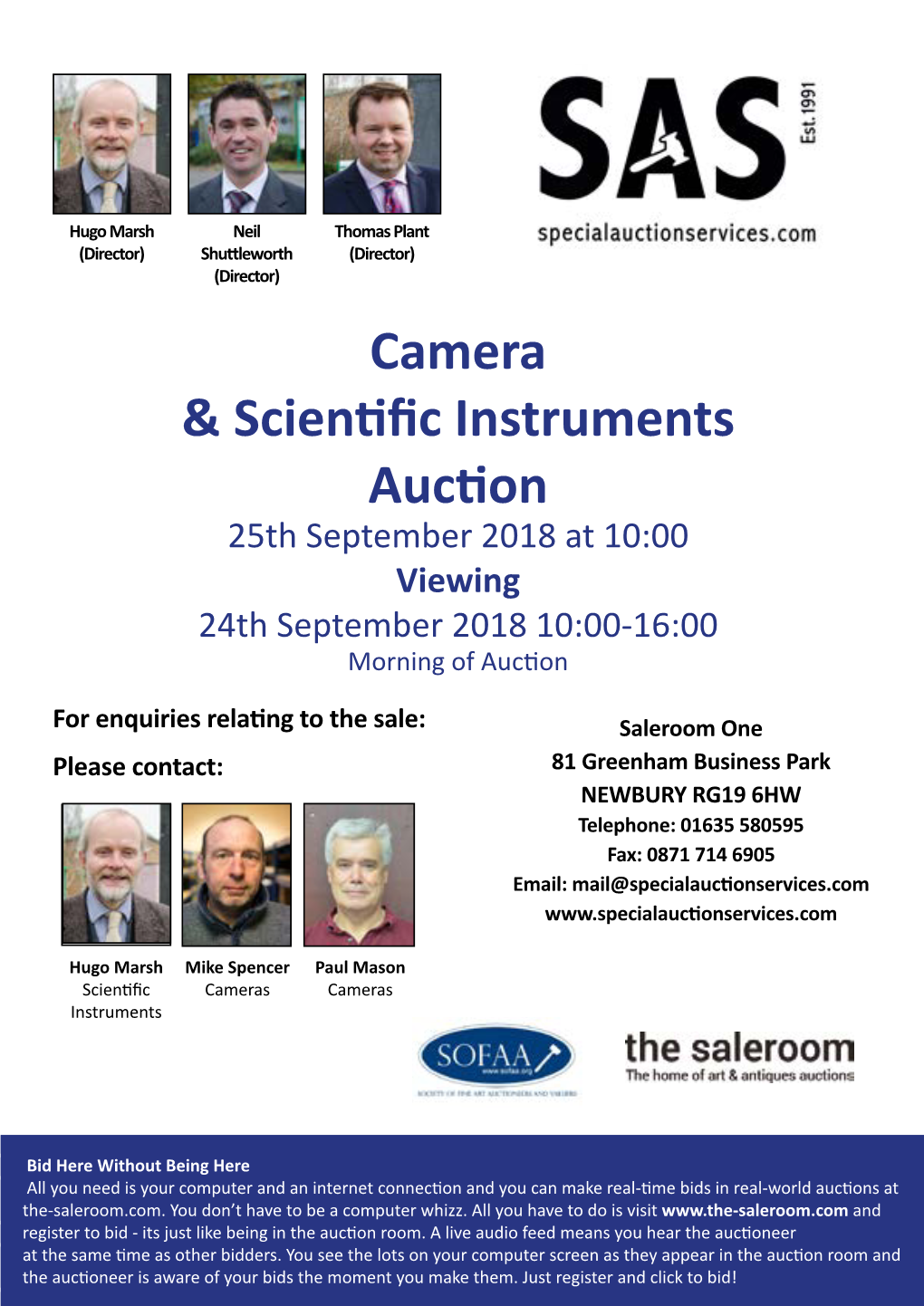 Camera & Scientific Instruments Auction