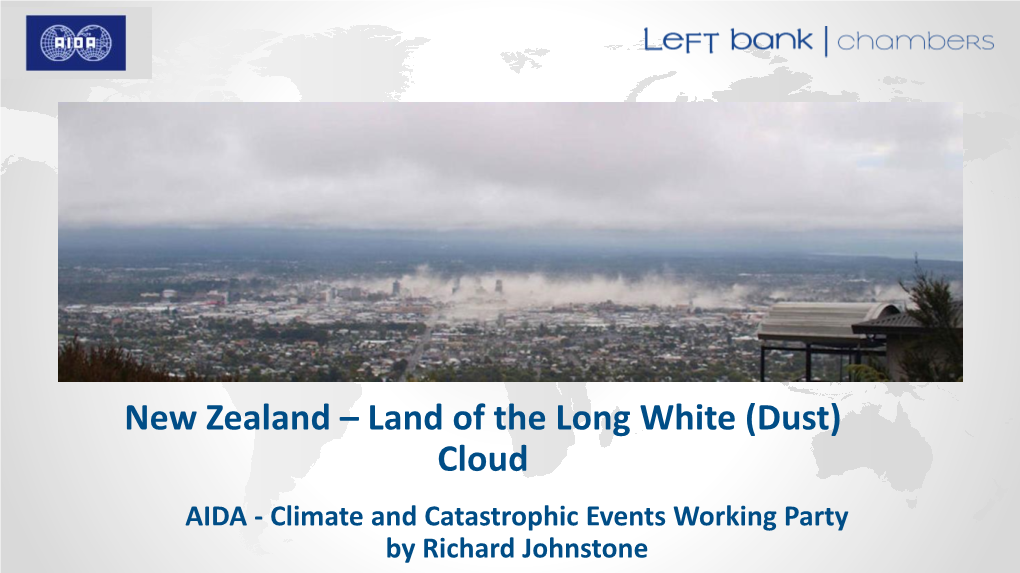 Climate and Catastrophic Events Working Party by Richard Johnstone