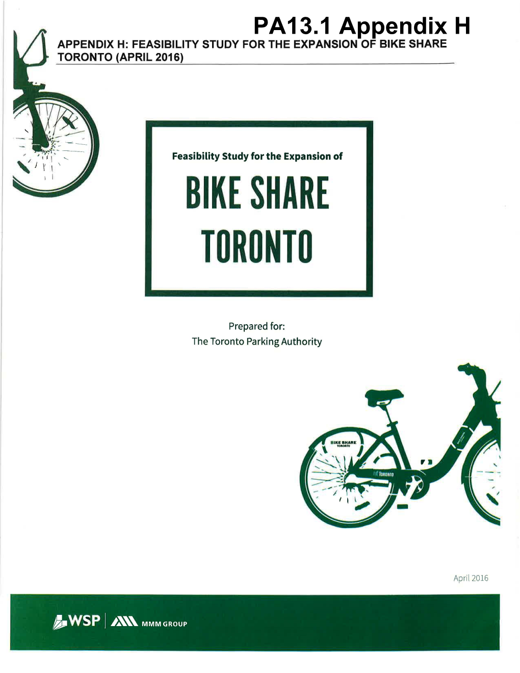 Feasibility Study for the Expansion of Bike Share Toronto (April 2016)