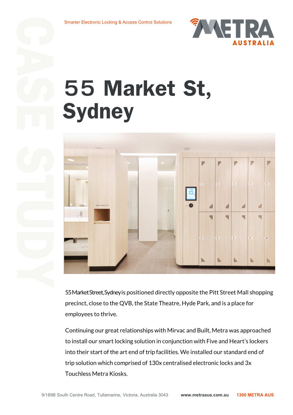 55 Market Street, Sydney Is Positioned Directly Opposite the Pitt Street Mall