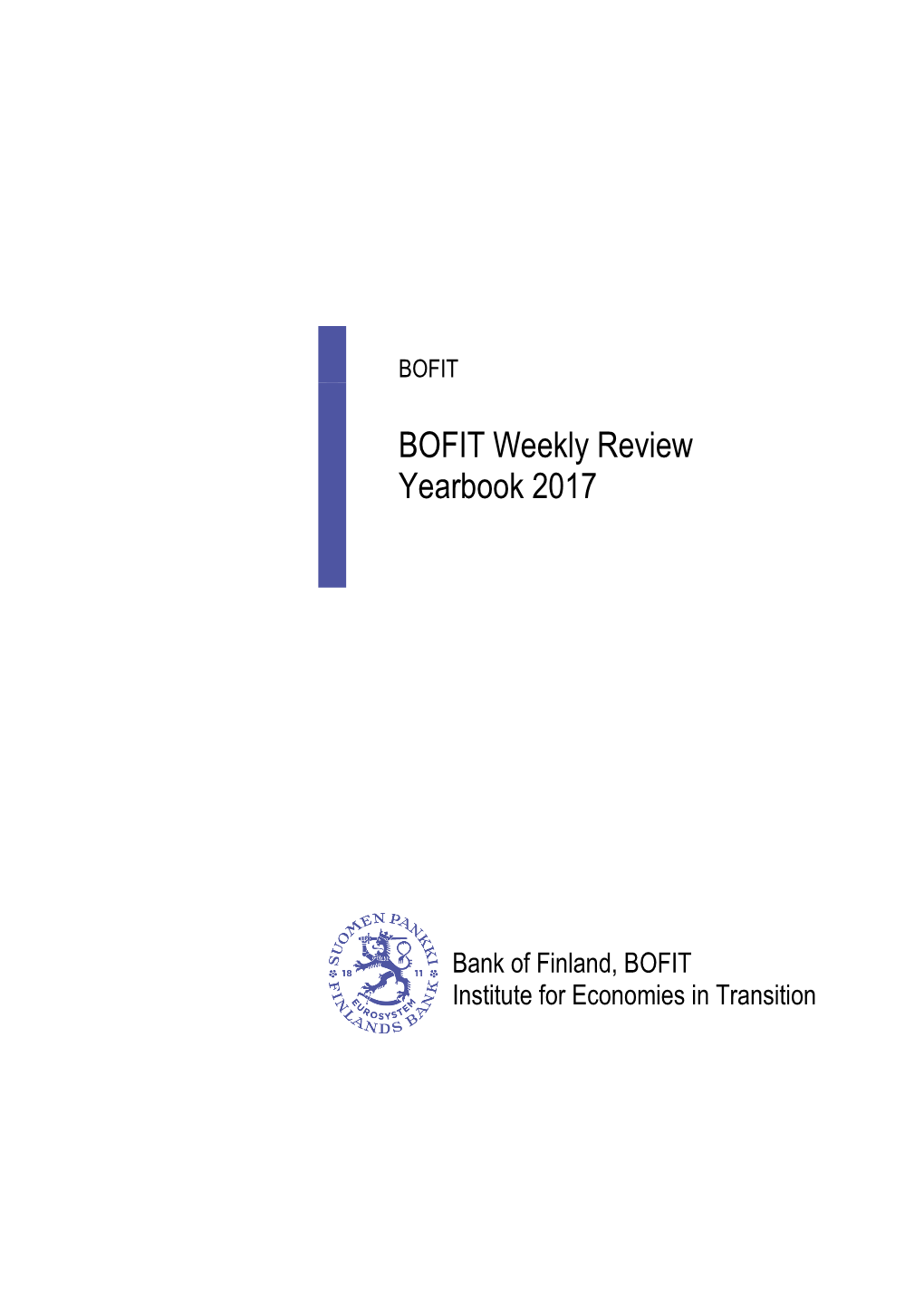 BOFIT Weekly Review Yearbook 2017