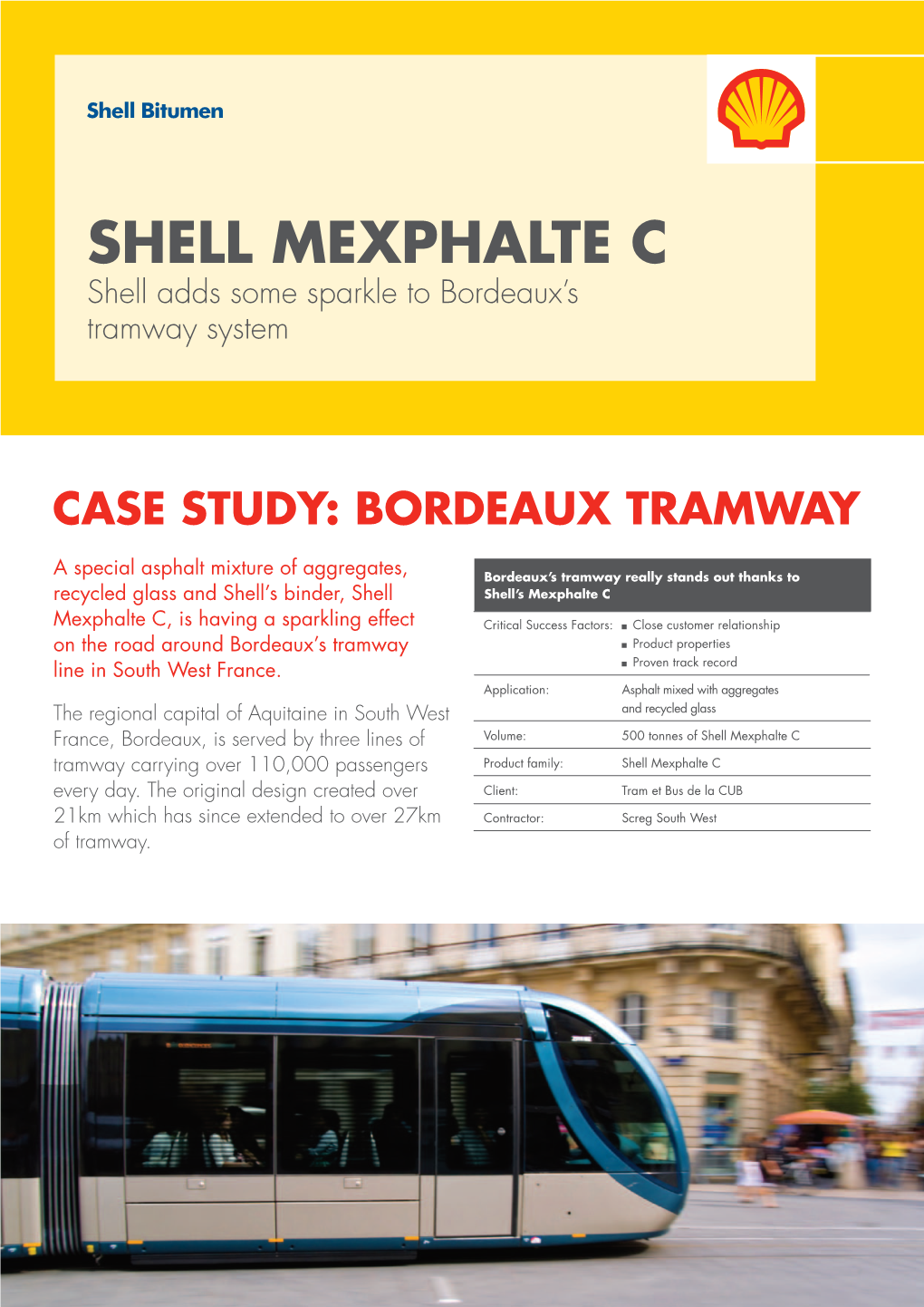 Shell Mexphalte C Road Tram Application