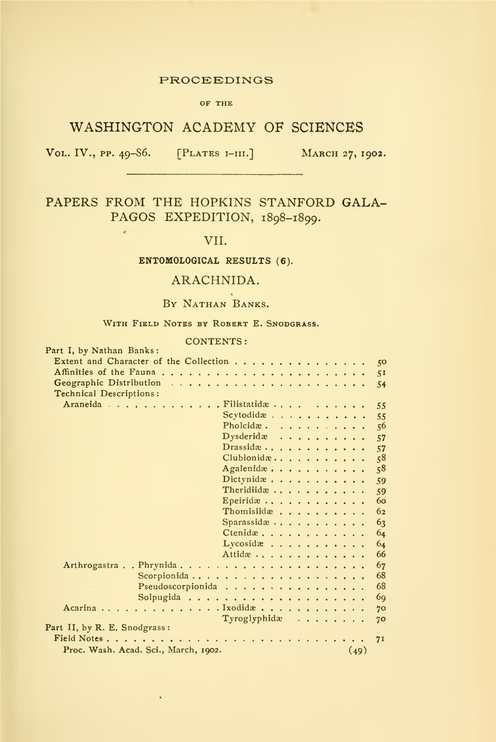 Proceedings of the Washington Academy of Sciences